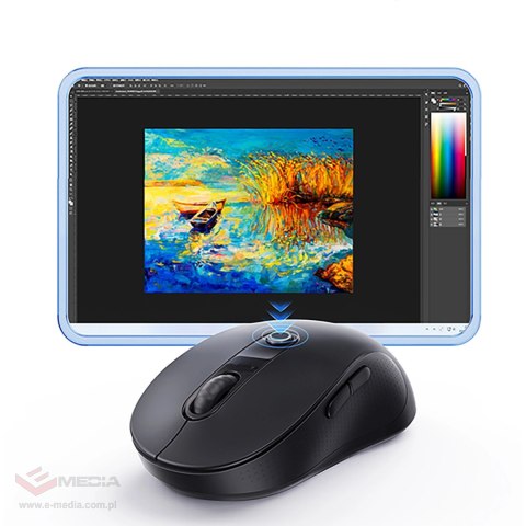 Mysz bezprzewodowa Baseus F02 ergonomiczna Bluetooth - czarna