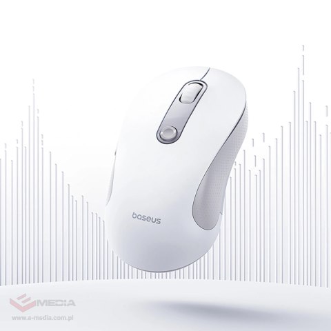Mysz bezprzewodowa Baseus F02 ergonomiczna USB 2.4GHz - biała