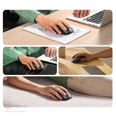 Myszka Ugreen bezprzewodowa ergonomiczna optyczna - czarna
