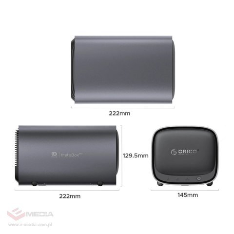 Sieciowa macierz dyskowa ORICO NAS MetaBox Pro Home - szara