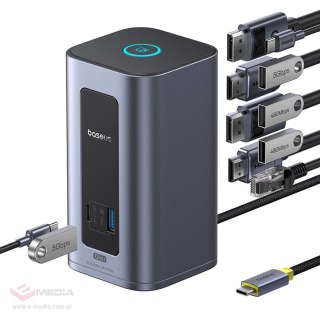 Stacja dokująca Baseus Nomos NU1 Air Spacemate 12w1 - szara