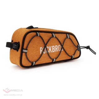 Torba rowerowa Rockbros 30120045004 ROAD TO SKY na górną rurę ramy wodoodporna 0,7L - pomarańczowa