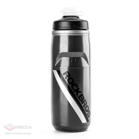 Bidon termiczny Rockbros rowerowy 620 ml bez BPA - gradient czarny