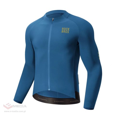Bluza rowerowa Rockbros YDWT020 Diamond wiosna/jesień/zima rozmiar L - niebieska