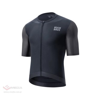 Koszulka rowerowa Rockbros 15200025 z krótkim rękawem rozmiar XS - czarna