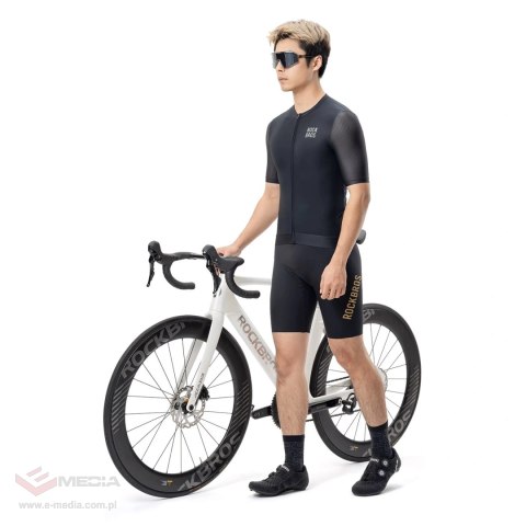 Koszulka rowerowa Rockbros 15200025 z krótkim rękawem rozmiar XS - czarna
