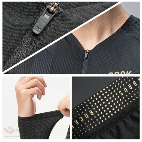 Koszulka rowerowa Rockbros YDCX008 Diamond z długim rękawem rozmiar XXL - czarna