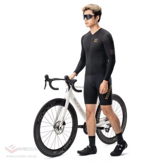 Koszulka rowerowa Rockbros YDCX008 Diamond z długim rękawem rozmiar XXXL - czarna
