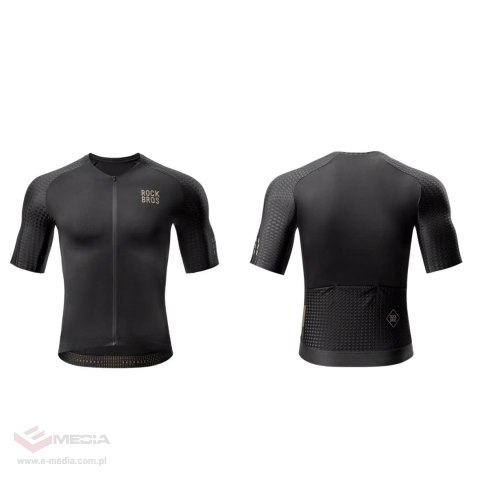 Koszulka rowerowa Rockbros YDDX011 Diamond z krótkim rękawem rozmiar XXL - czarna