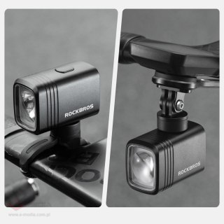 Lampka rowerowa Rockbros M6 1000 lm przednia akumulatorowa 2800 mAh - czarna