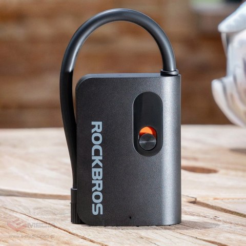 Pompka akumulatorowa Rockbros L1 Mini 70 psi kompresor długość węża 200 mm Schrader - czarna