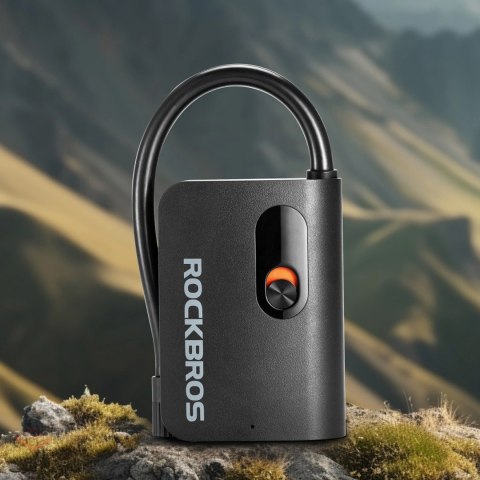 Pompka akumulatorowa Rockbros L1 Mini 70 psi kompresor długość węża 200 mm Schrader - czarna