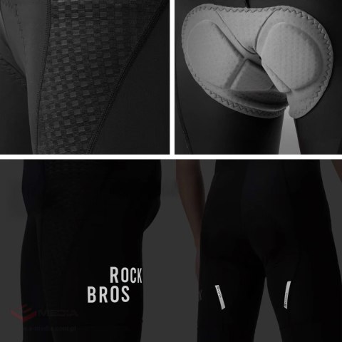 Rockbros YDDK009 Men's Cycling Bib Shorts with Pad Size XL - Black