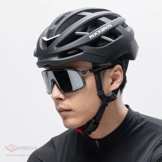 Kask rowerowy Rockbros HC-58BK-M 55-58 cm - czarno-szary