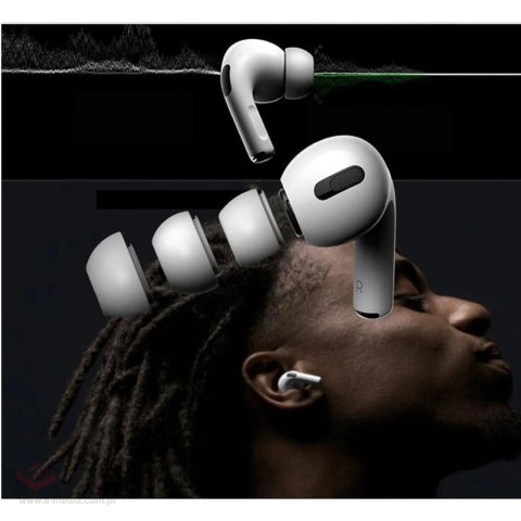 Nakładki Tech-Protect Ear Tips na AirPods Pro 3 w rozmiarach S / M / L 3-pack - białe