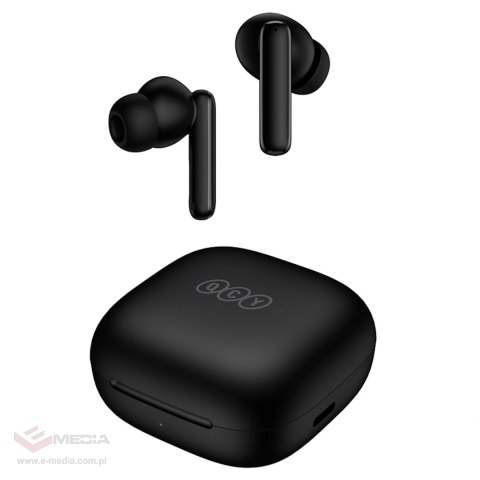 Słuchawki dokanałowe QCY T13 z ANC IPX5 Bluetooth 5.3 - czarne