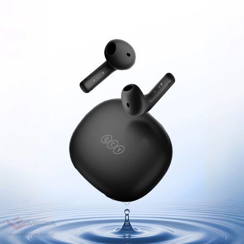 Słuchawki douszne QCY AilyBuds E10 z ENC LDAC Hi-Res Audio IPX4 Bluetooth 5.4 - czarne