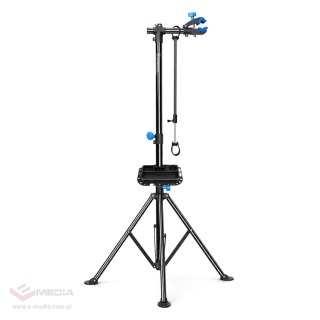 Stojak serwisowy Wozinsky WSS-180 z pokrętłami podłogowy do rowerów 30 kg - czarny