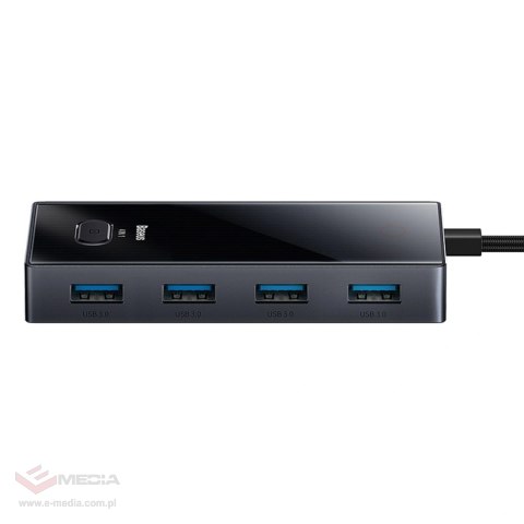 Hub USB-C Baseus PioneerJoy 4xUSB-A 3.0 - szary