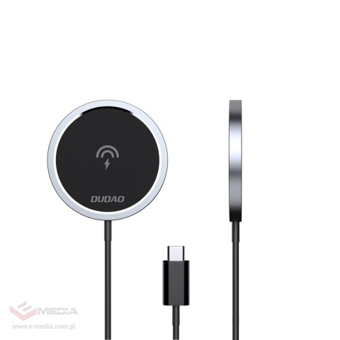 Ładowarka indukcyjna Dudao A12XS 15W kompatybilna z MagSafe - czarna