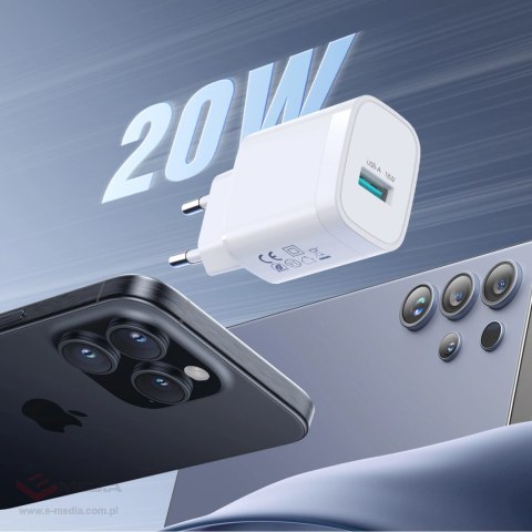 Ładowarka sieciowa Joyroom JR-TF4 18W USB-A - biała