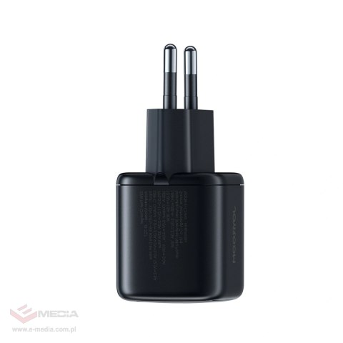Ładowarka sieciowa Joyroom JR-TG7 33W USB-A + USB-C z kablem 60W USB-C do USB-C 1m - czarna