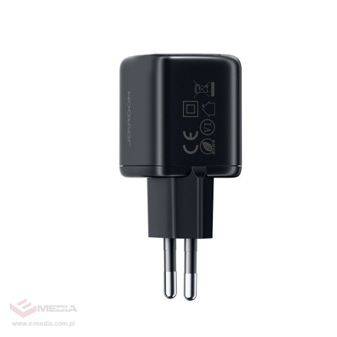 Ładowarka sieciowa Joyroom JR-TG7 33W USB-A + USB-C z kablem 60W USB-C do USB-C 1m - czarna