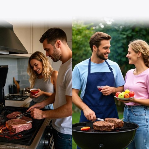 Termometr kuchenny Meatmeet S Pro z aplikacją Bluetooth do grilla piekarnika wędzarni - szary