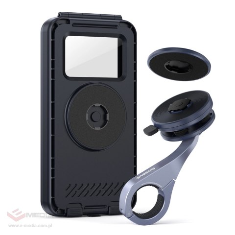 Uchwyt rowerowy Baseus PrimeTrip VB1 na telefon montowany na kierownicę magnetyczny - szary