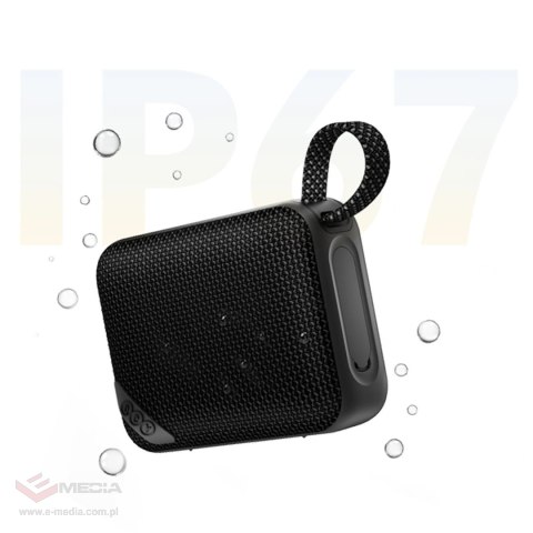 Głośnik Bluetooth QCY SP2 IP67 z podświetleniem RGB i trybem stereo - czarny