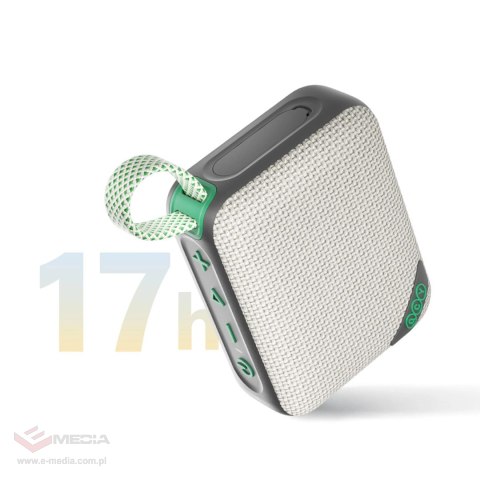 Głośnik Bluetooth QCY SP2 IP67 z podświetleniem RGB i trybem stereo - szarozielony