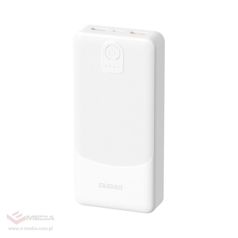 Powerbank Dudao K10Pro 2,4A 20000mAh 2 x USB-A - biały