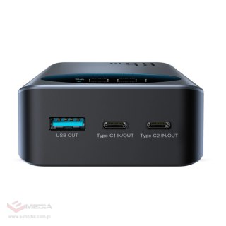 Powerbank Joyroom JR-PBF05 Pro 30000mAh 65W z wyświetlaczem cyfrowym 2x USB-C 1x USB-A - czarny