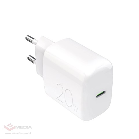 Ładowarka sieciowa Puro PROLITE 20W USB-C - biała