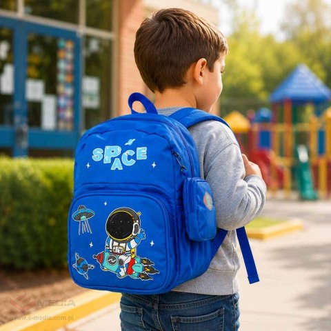 Plecak dla przedszkolaka szkolny dziecięcy astronauta 30x22x11cm
