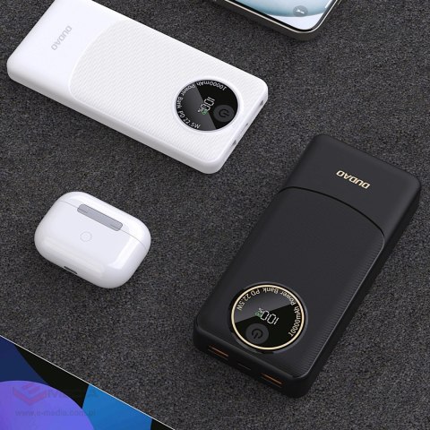 Powerbank Dudao K12 10000mAh PD22.5W USB-A, USB-C - biały
