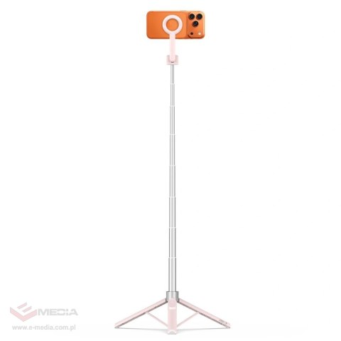 Selfie Stick Tech-Protect L10S Bluetooth - rózówo-szary