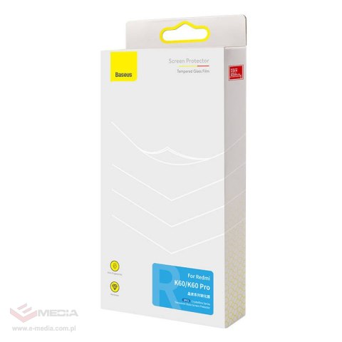 Szkło hartowane BASEUS do Redmi K60/K60 Pro (przezroczyste)
