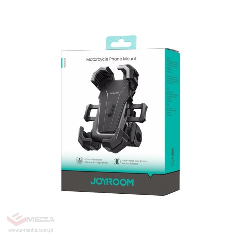 Uchwyt rowerowy Joyroom JR-ZS598 na telefon na kierownicę zaciskowy antywibracyjny - czarny