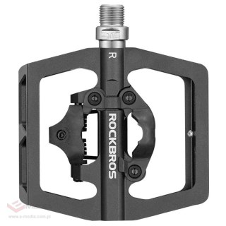 Pedały rowerowe Rockbros PD15-BK ze stopu aluminium - czarne