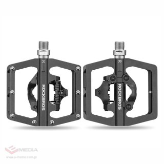 Pedały rowerowe Rockbros PD15-BK ze stopu aluminium - czarne