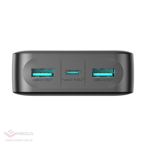 Powerbank Joyroom JR-PBF14 20000mAh 2.4A 2x USB-A 1x USB-C - czarny