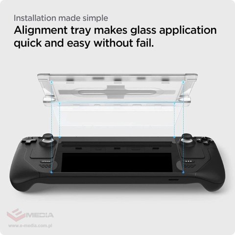 Szkło hartowane Spigen Glas.tR EZ Fit na Steam Deck