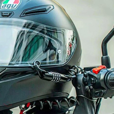 Zapięcie rowerowe Rockbros T609 na szyfr 1,5m - czarne