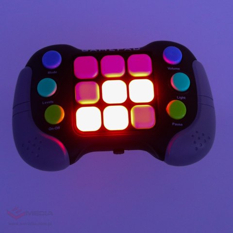 Gra Memory elektroniczna zręcznościowa antystresowa konsola light 4 tryby