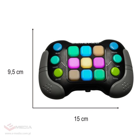 Gra Memory elektroniczna zręcznościowa antystresowa konsola light 4 tryby