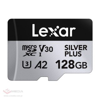 Karta pamięci Lexar High-Performance Silver Plus microSDXC 128GB + adapter