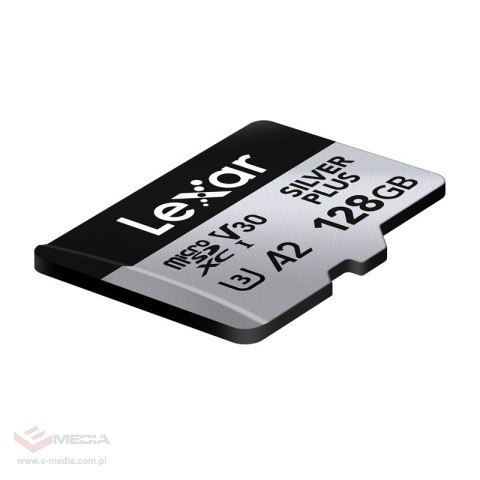 Karta pamięci Lexar High-Performance Silver Plus microSDXC 128GB + adapter