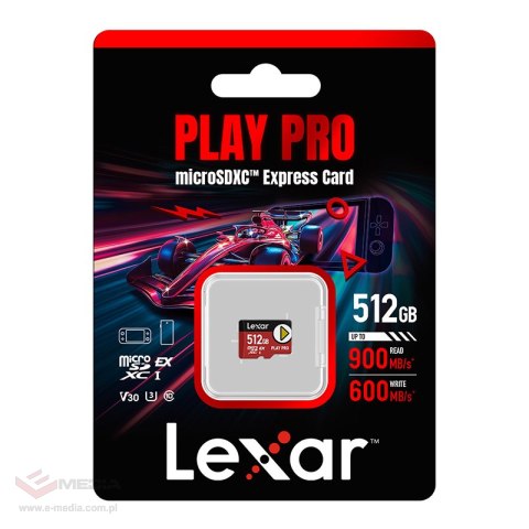 Karta pamięci Lexar PLAY Pro microSD Express 7.1 512GB