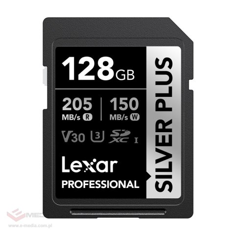 Karta pamięci Lexar Professional SILVER PLUS SDXC 128GB